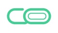Linked Chain Icon for Connection and Security, vector design Generative AI Royalty Free Stock Photo
