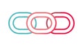 Linked Chain Loops Connection and Unity Icon, vector design Generative AI Royalty Free Stock Photo