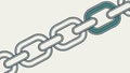 Linked Chains Icon for Connectivity or Strength, vector design Generative AI Royalty Free Stock Photo