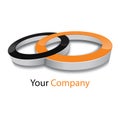 linked circles company icon. Vector illustration decorative design Royalty Free Stock Photo