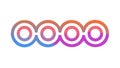 Linked Circular Elements Icon for Seamless Connection, vector design Generative AI Royalty Free Stock Photo