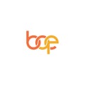 Linked Letters BQE monogram logo design Royalty Free Stock Photo