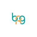 Linked Letters BRG monogram logo design Royalty Free Stock Photo