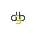 Linked Letters DGB monogram logo design