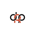 Linked Letters DRP monogram logo design