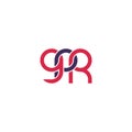 Linked Letters GPR monogram logo design Royalty Free Stock Photo