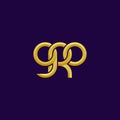 Linked Letters GRO monogram logo design