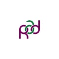 Linked Letters RAD monogram logo design