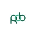 Linked Letters ROB monogram logo design