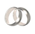 Linked wedding rings