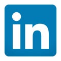 LinkedIn icon vector Royalty Free Stock Photo