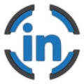 Linkedin button Royalty Free Stock Photo