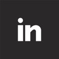 linkedin icon. Filled linkedin icon for website design and mobile, app development. linkedin icon from filled social collection