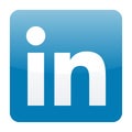 LinkedIn icon vector Royalty Free Stock Photo