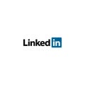 Linkedin logo editorial illustrative on white background Royalty Free Stock Photo