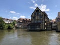 The Linker regnitzarm river in Bamberg Royalty Free Stock Photo