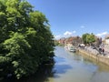 The Linker regnitzarm river in Bamberg Royalty Free Stock Photo