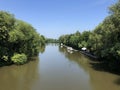 Linker Regnitzarm river in Bamberg Royalty Free Stock Photo