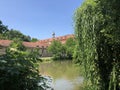 Linker Regnitzarm river in Bamberg Royalty Free Stock Photo