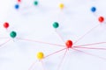 Linking entities, Blockchain, social media, Communications Network, The connection between the two networks. Network simulation on Royalty Free Stock Photo