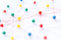 Linking entities, Blockchain, social media, Communications Network, The connection between the two networks. Network simulation on Royalty Free Stock Photo