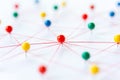 Linking entities, Blockchain, social media, Communications Network, The connection between the two networks. Network simulation on Royalty Free Stock Photo