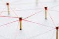 Linking entities. Network, networking, social media, internet communication abstract. A small connected to larger . Web Royalty Free Stock Photo