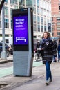 LinkNYC New York City Street Wi-fi Hotspot Royalty Free Stock Photo