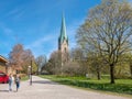 Linkoping cathedral during spring in Sweden