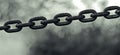 Links, 5 separate chain links in black color. Royalty Free Stock Photo