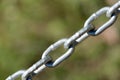 Links in a steel chain Royalty Free Stock Photo