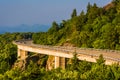 Linn Cove Viaduct, on the Blue Ridge Parkway in North Carolina. Royalty Free Stock Photo