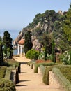 Linnaeus Temple Marimurtra, Blanes,Spain Royalty Free Stock Photo