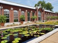 Linnean House in Missouri Botanical Garden ,ST Louis MO Royalty Free Stock Photo