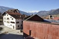 Lino Bardills Beton-Monolith in the swiss farmer village Scharans