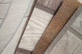 Linoleum samples on white background Royalty Free Stock Photo