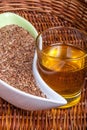 Linseeds (flax seeds) with linseed oil