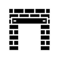 lintel building structure glyph icon vector illustration