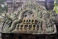 Lintel at Ta Prohm temple, Cambodia