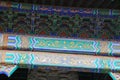 lintels and framework at the puning temple in chengde (china) Royalty Free Stock Photo