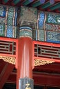 lintels and pillar at the imperial palace in chengde (china) Royalty Free Stock Photo