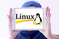 Linux operating system logo Royalty Free Stock Photo