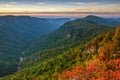 Linville Gorge, Sunrise, North Carolina Royalty Free Stock Photo