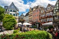 Half-timbered houses on Burgplatz castle square, Linz am Rhein, Rhineland-Palatinate, Germany, Europe