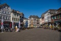 Linz am Rhein, Germany 10 March 2022, The historic marketplace of Linz am Rhein with its half-timbered houses