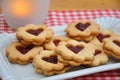 Linzer Cookies Royalty Free Stock Photo