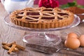 Linzer torte. Royalty Free Stock Photo