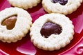 Linzer Torte Cookies Royalty Free Stock Photo