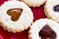 Linzer Torte Cookies Royalty Free Stock Photo