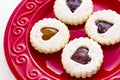 Linzer Torte Cookies Royalty Free Stock Photo